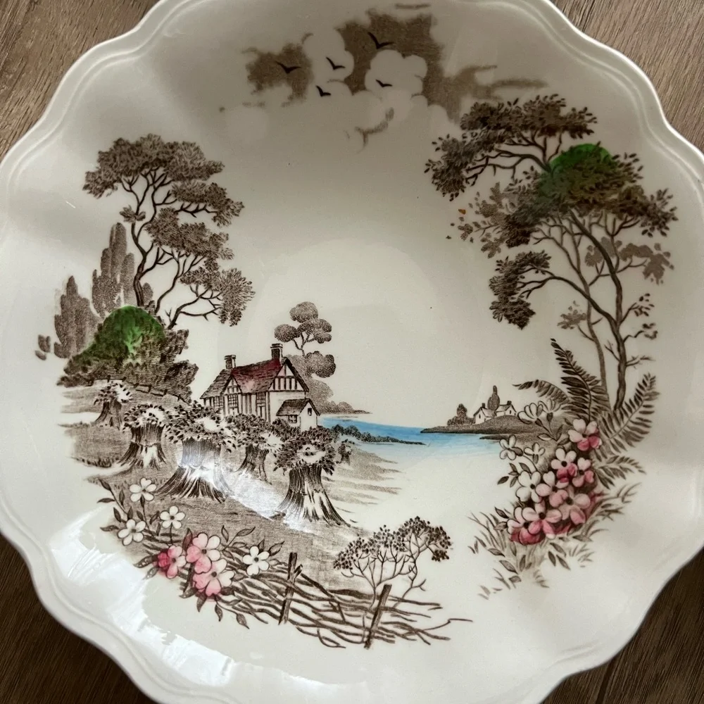 Vintage “old Avon dale” J&G Meakin England 6 PCs - 2‎ Plates, 2 Bowls, 2 Saucers
